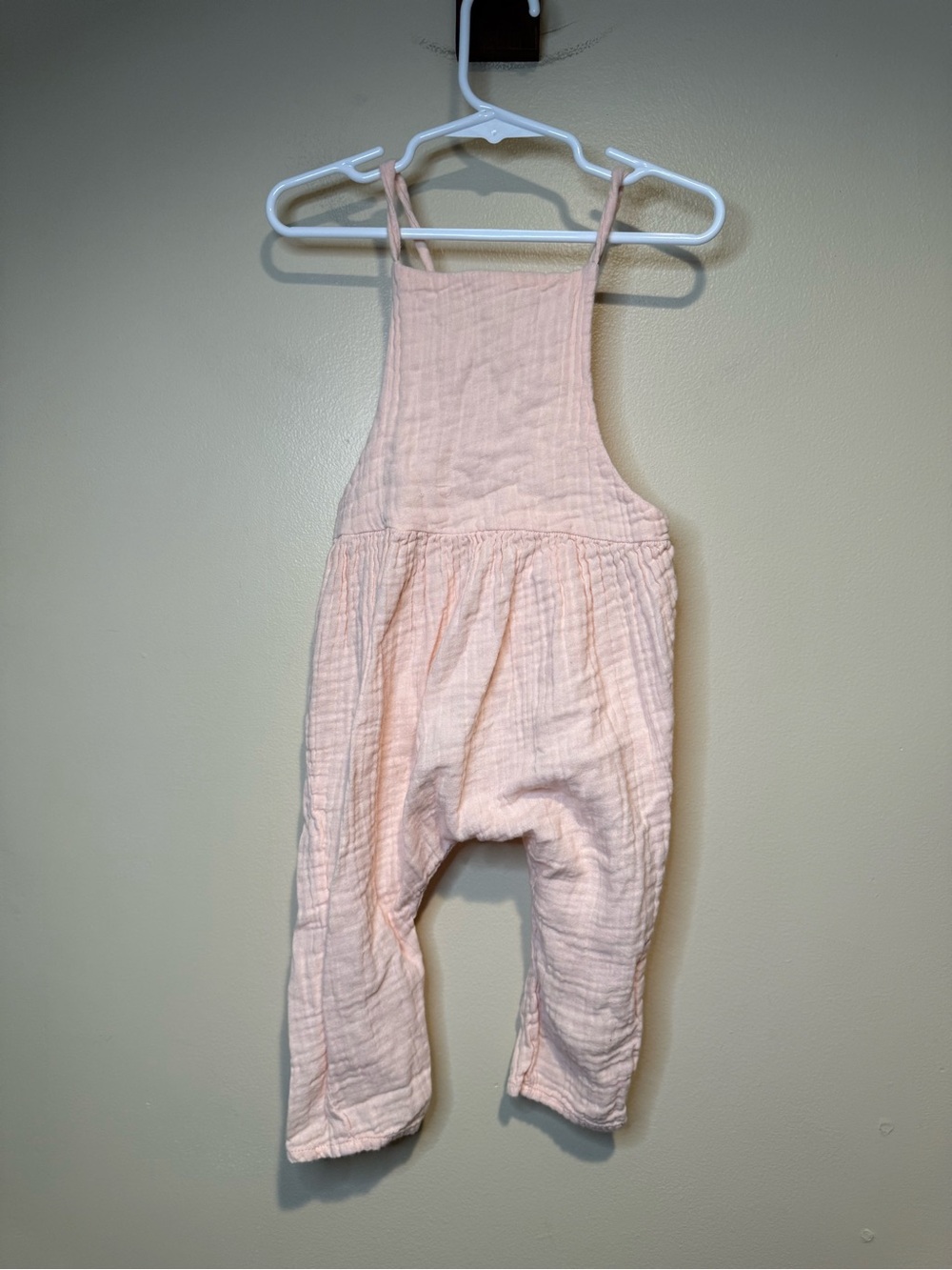 Goldie + Ace Muslim Baby Pink romper jumper overalls tie back size 2-3 yrs